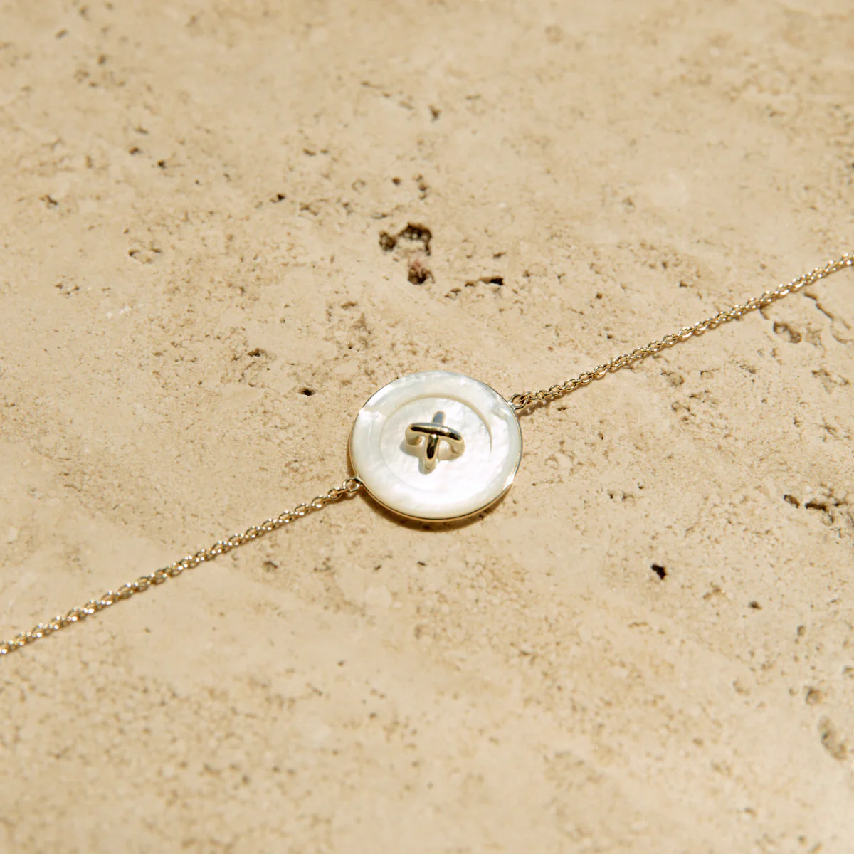 Button Mother of Pearl Bracelet - Image 3