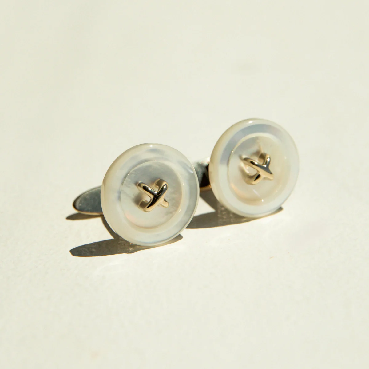 Button Mother of Pearl Cufflinks - Image 5