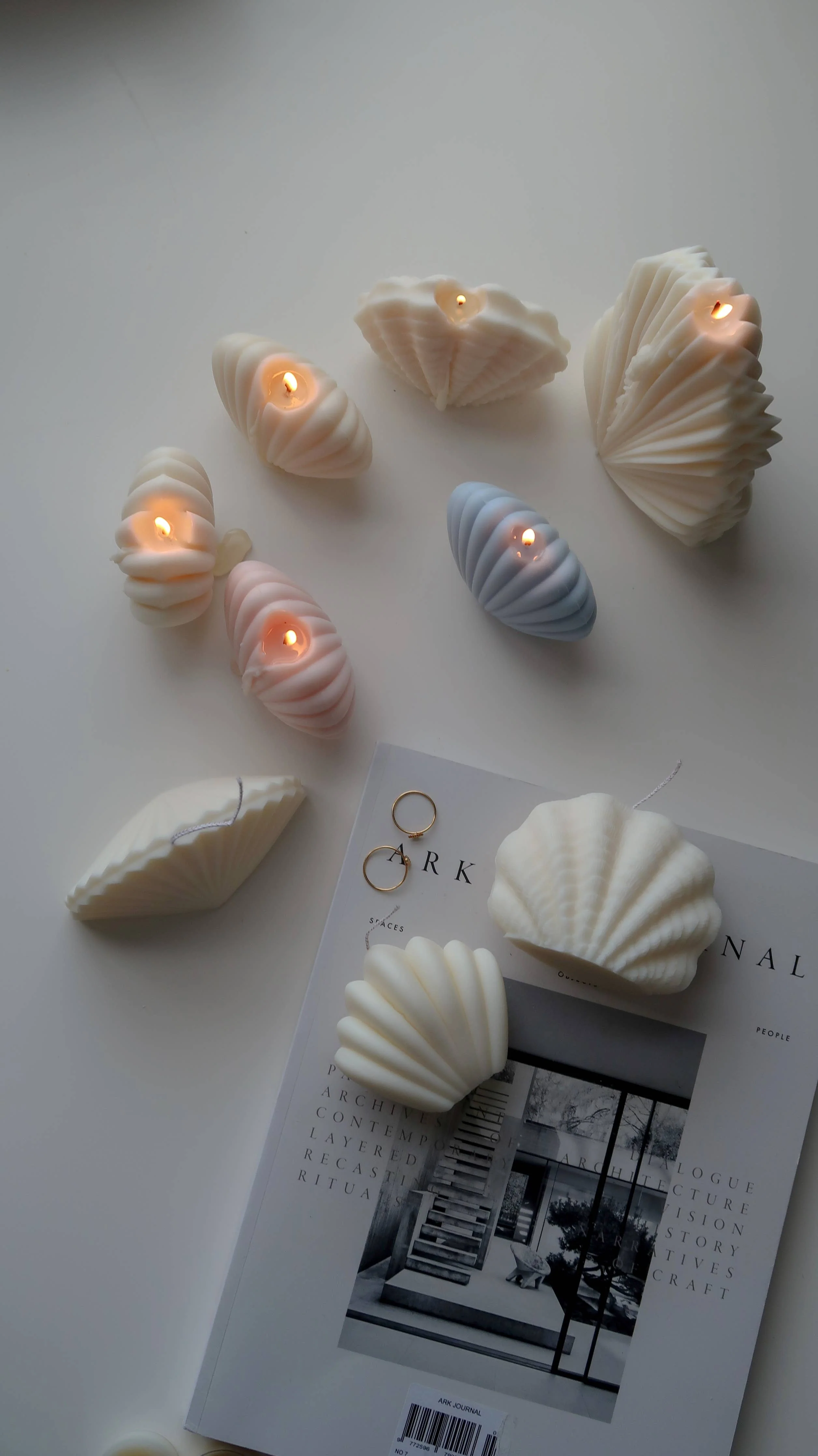 Clam Shell Candle | Coastal Decor - Image 5