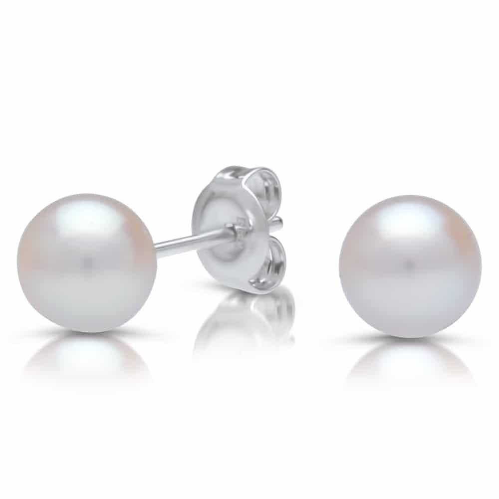 Classic Studs Australian Akoya Broken Bay 7mm AAA - Image 4