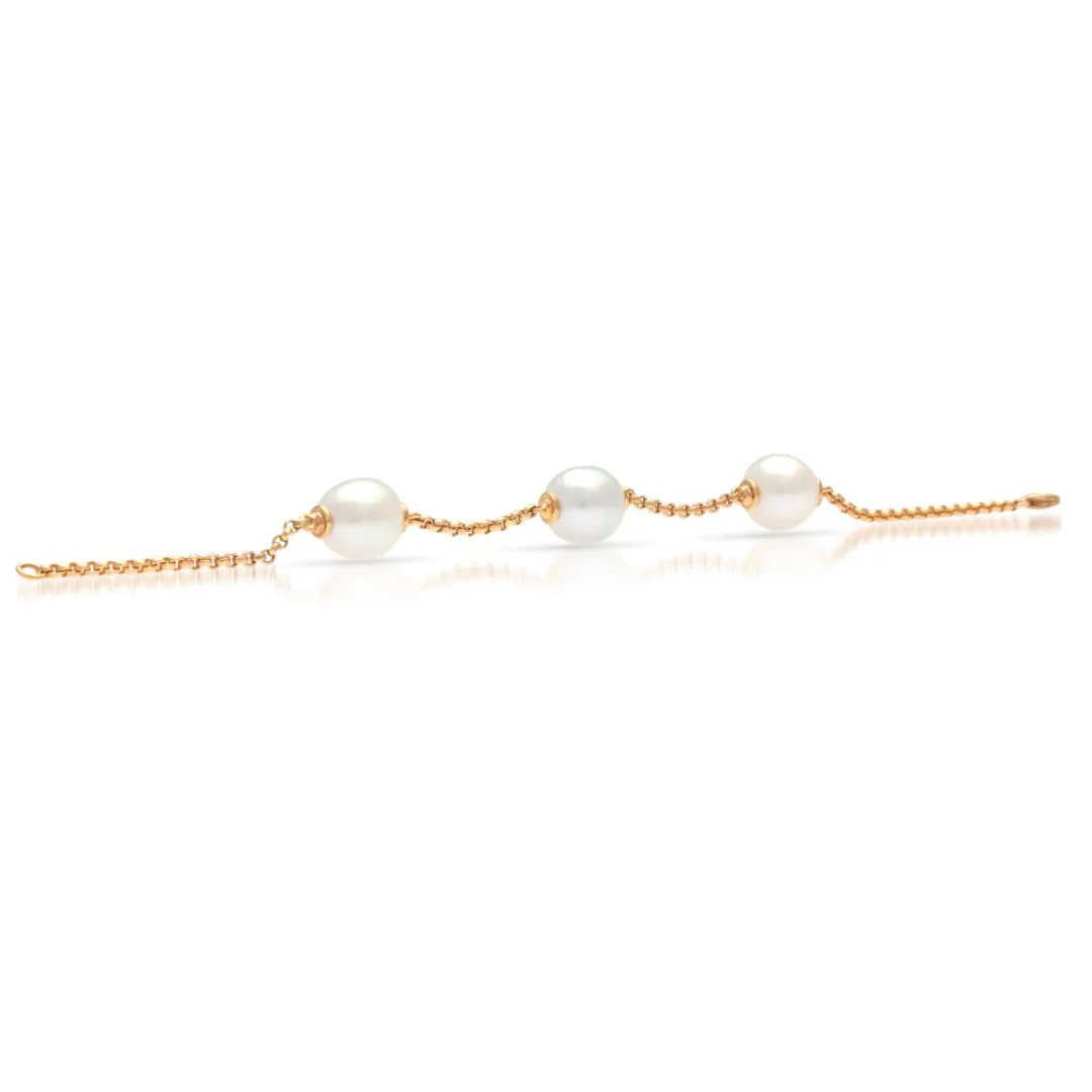 Cocos Bracelet Australian South Sea Cygnet Bay Three Drop 11.5mm A3+ - Image 5