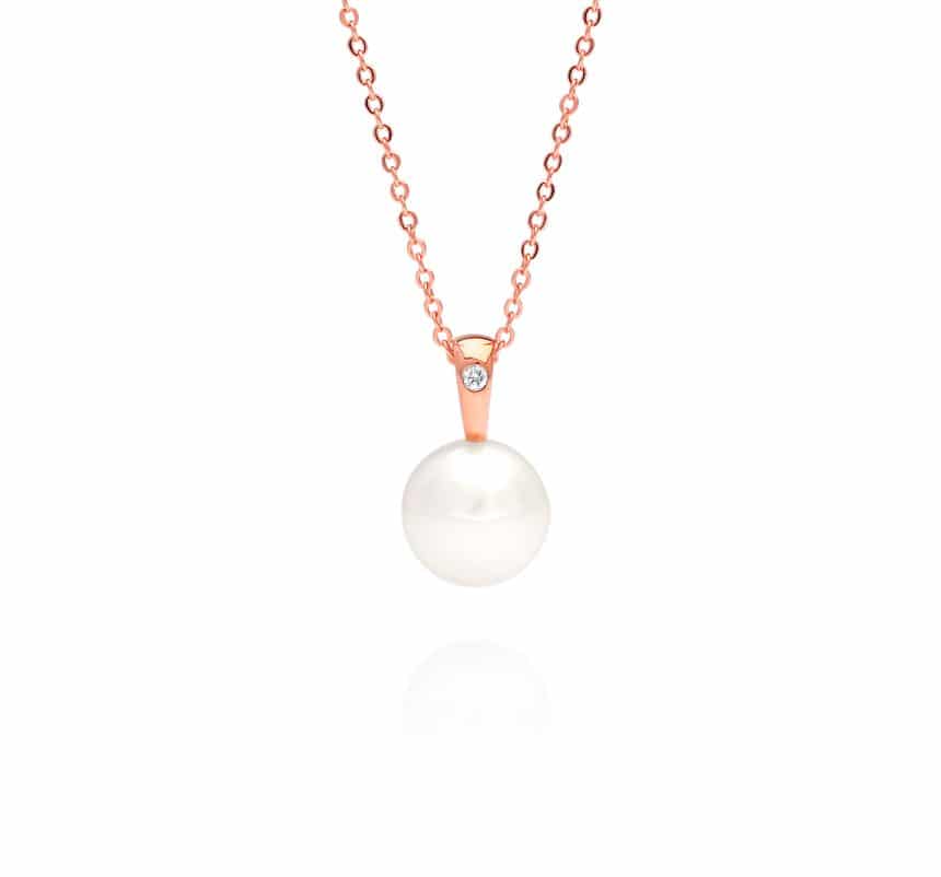 Cocos Diamond Pendant Australian South Sea Cygnet Bay Round 13mm B1 Diamond 0.05ct H/SI - Image 5