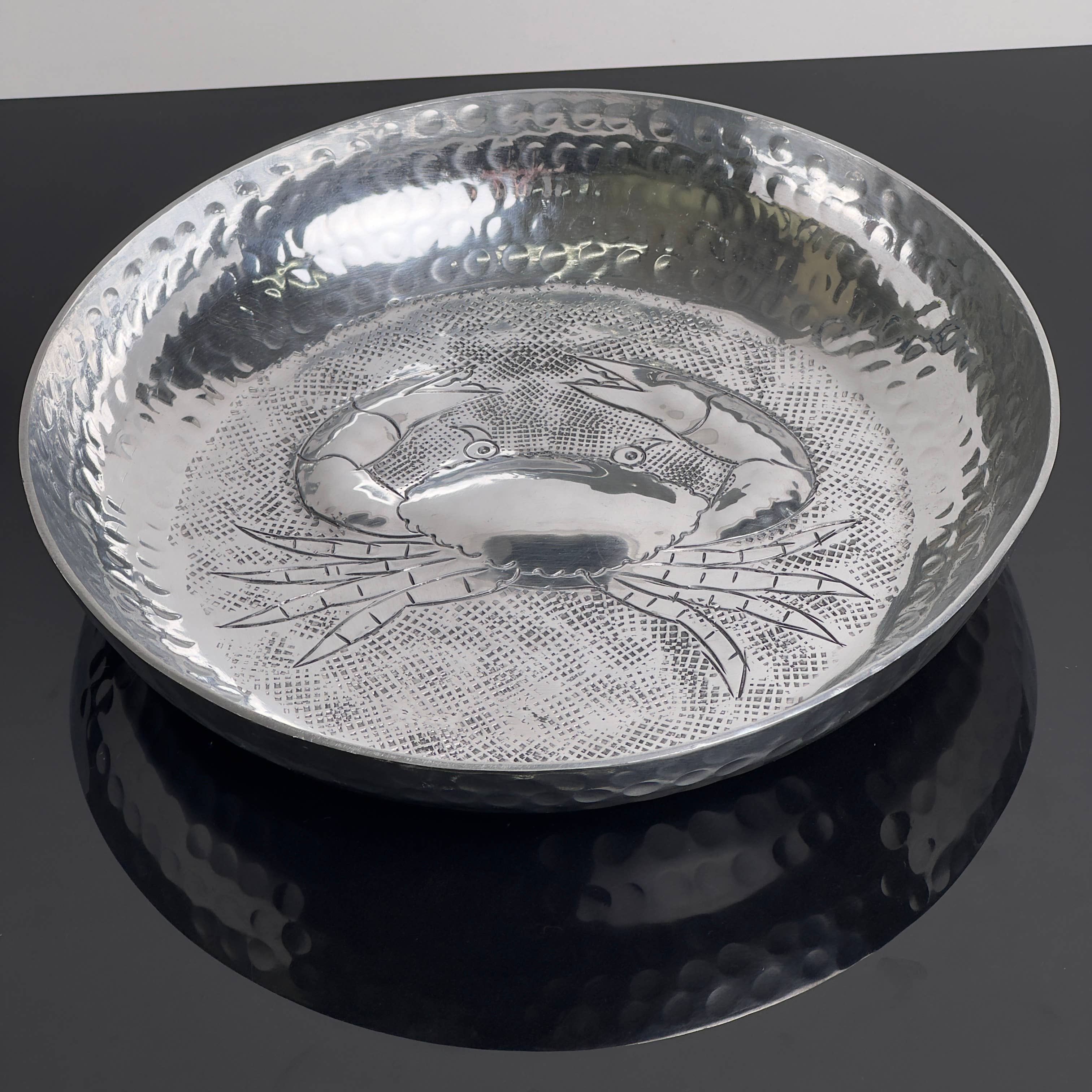 Crab Plate with Hammered Design - Image 4