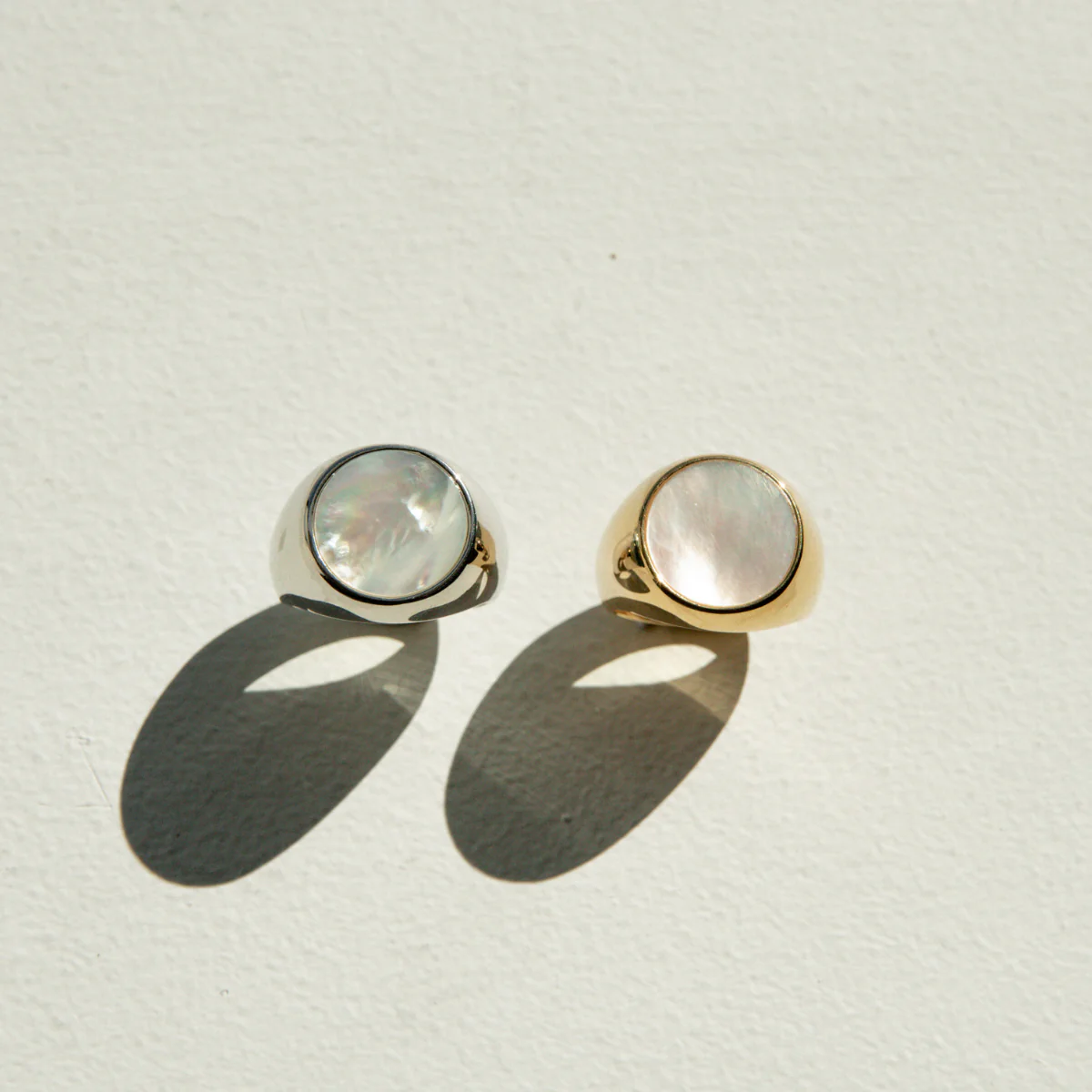 Ebb Signet Ring Australian South Sea Cygnet Bay Mother of Pearl - Image 5