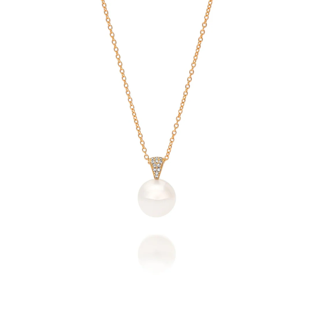 Eternal Classic Pendant Australian South Sea Cygnet Bay Round 12mm A2 Diamonds 12= 0.11ct H/SI - Image 2