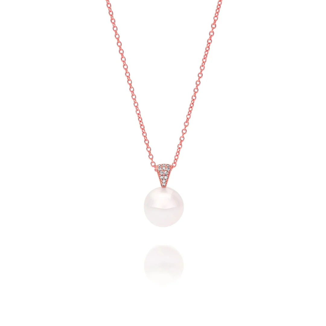 Eternal Classic Pendant Australian South Sea Cygnet Bay Round 12mm A2 Diamonds 12= 0.11ct H/SI - Image 4
