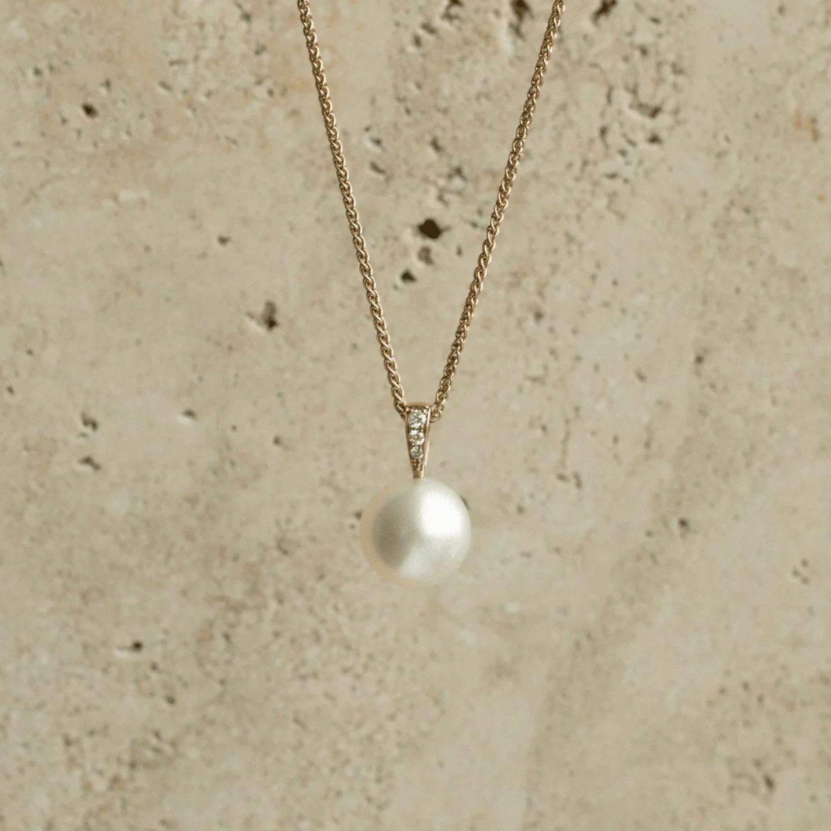 Eternal Petite Pendant Australian South Sea Cygnet Bay Round 11mm A3 Diamonds 3=0.06ct H/SI - Image 2