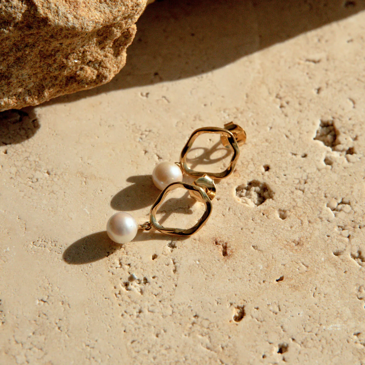 Flow Petite Studs Australian Akoya Broken Bay 6.5mm AA - Image 3
