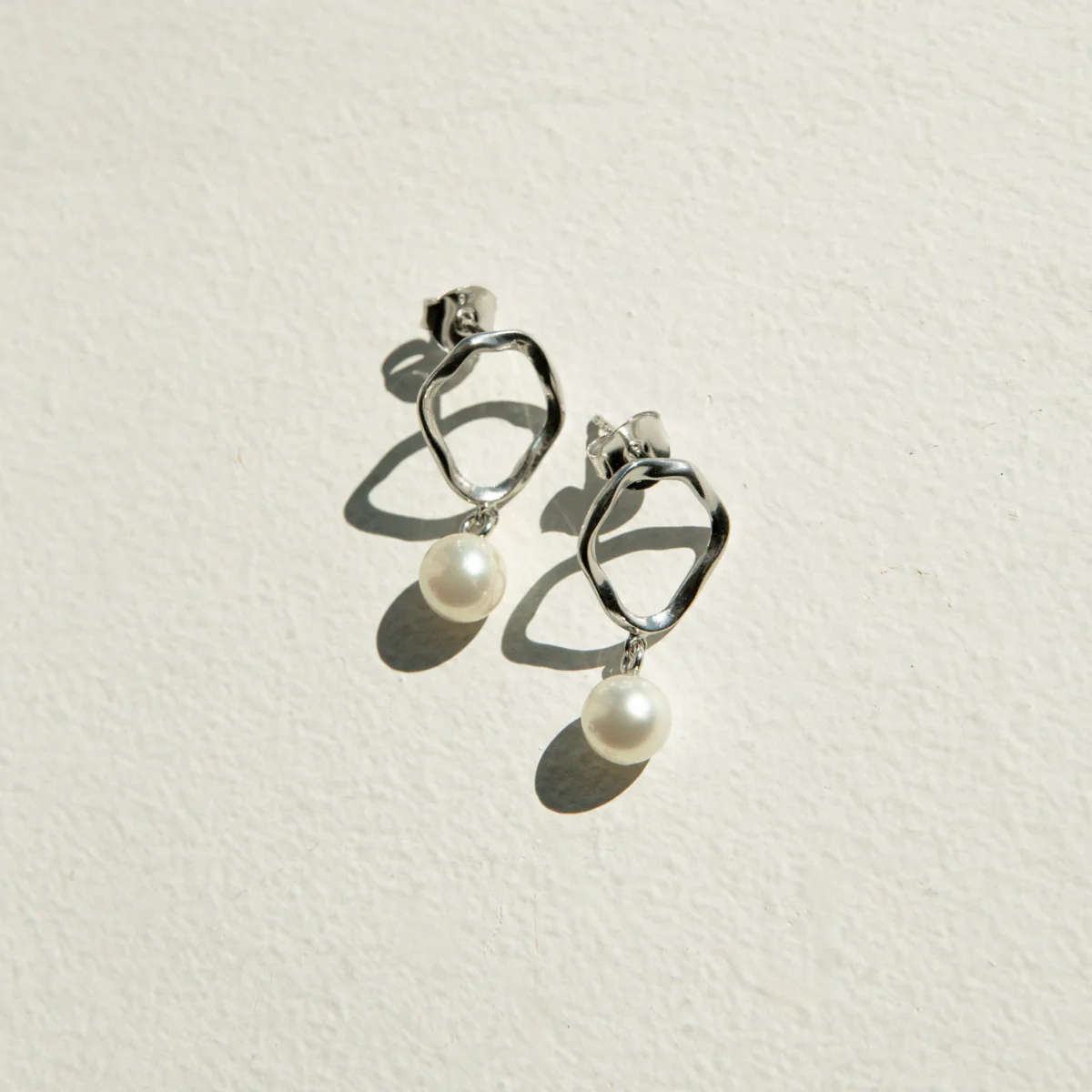 Flow Petite Studs Australian Akoya Broken Bay 6.5mm AA - Image 4