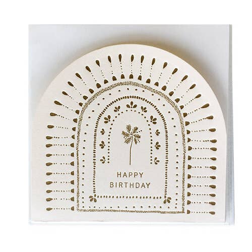 Happy Birthday - Palm Tree - Blush Greeting Card - Image 3