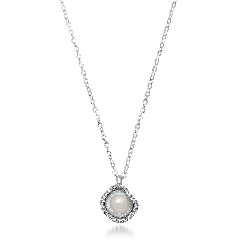 Kimberley Lily Pendant Australian South Sea Cygnet Bay Keshi 5-8mm A Diamonds 33=0.14ct H/SI - Image 5