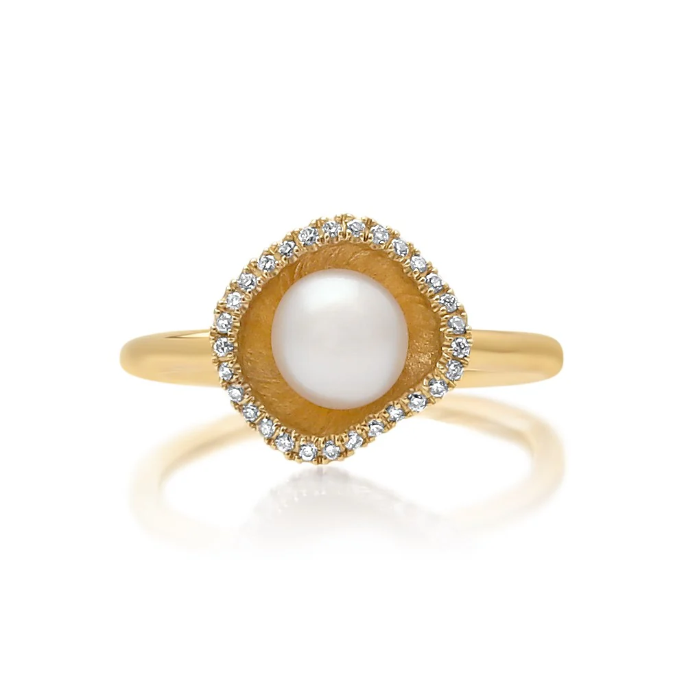 Kimberley Lily Petite Diamond Ring Australian South Sea Cygnet Bay Keshi 5-8mm A Diamonds 29=0.12ct H/SI - Image 5