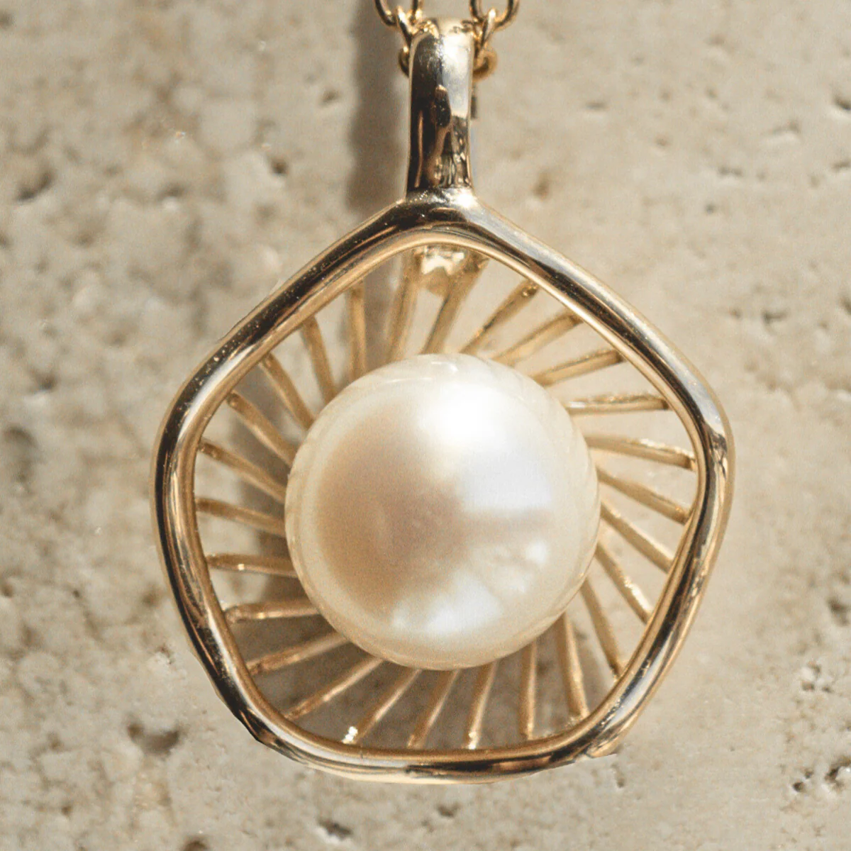 Mangrove Lily Pendant Australian Akoya Broken Bay 7mm AAA - Image 3