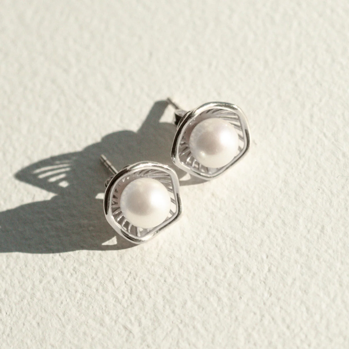 Mangrove Lily Studs Australian Akoya Broken Bay 6.5mm AAA - Image 6