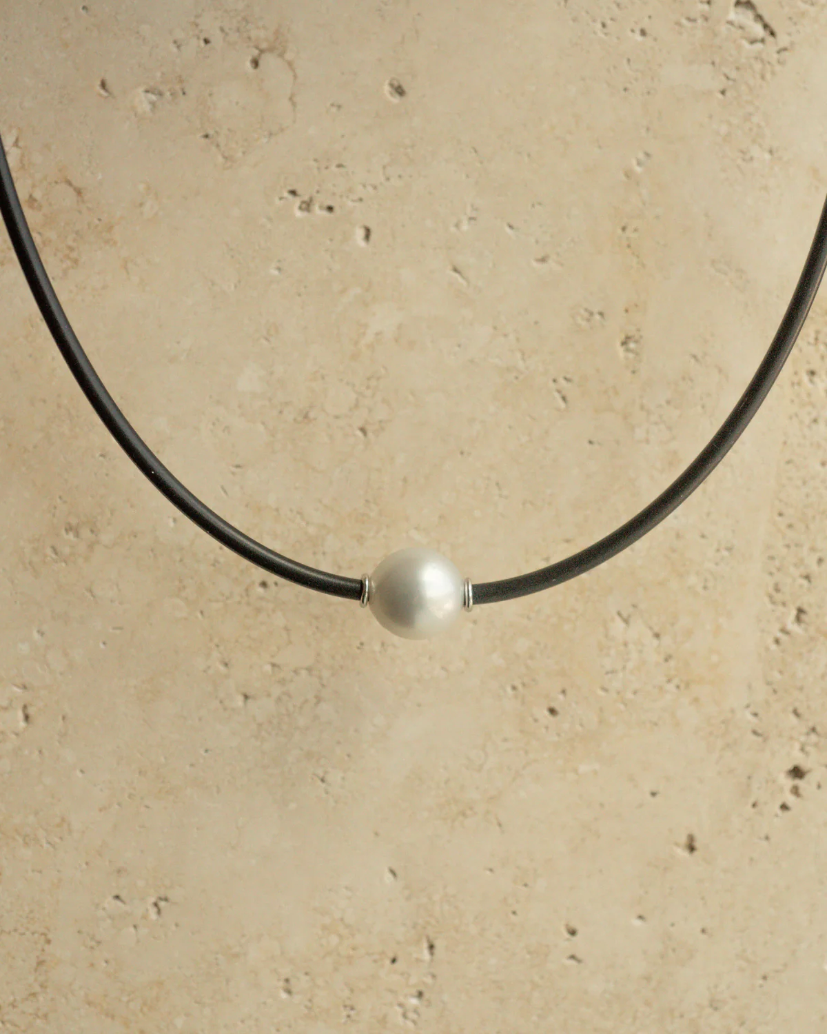 Neoprene Necklace Australian South Sea Cygnet Bay Drop 13mm B1+ 9ct White Gold - Image 3