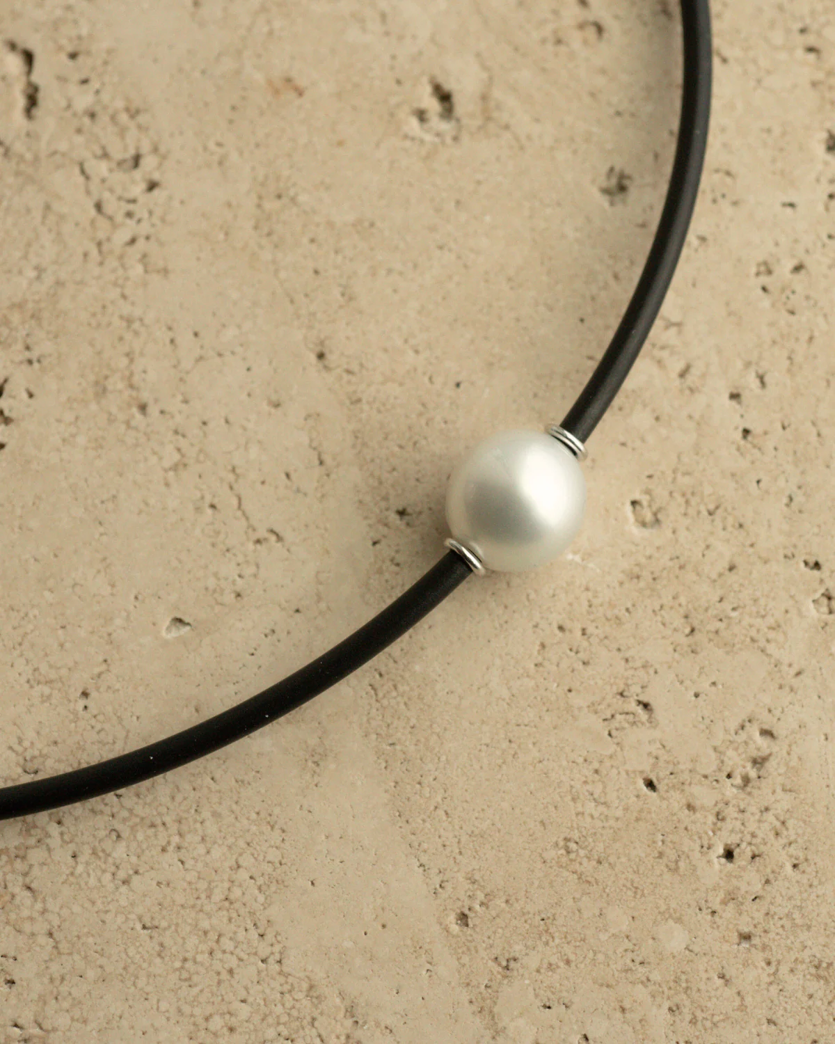 Neoprene Necklace Australian South Sea Cygnet Bay Drop 13mm B1+ 9ct White Gold - Image 4