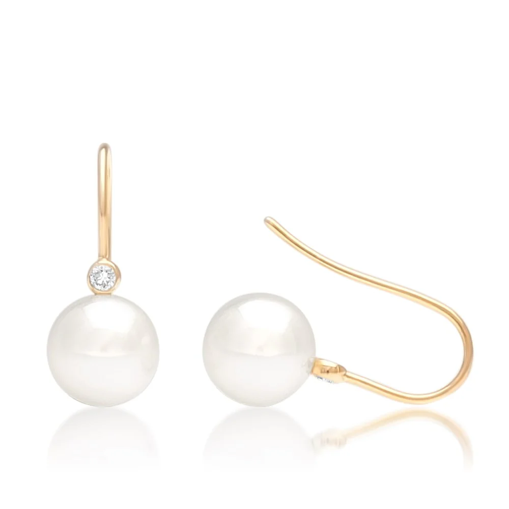 Nivea Hooks Australian South Sea Cygnet Bay Round 10.5mm A3 Diamonds 2=0.13ct H/SI - Image 4