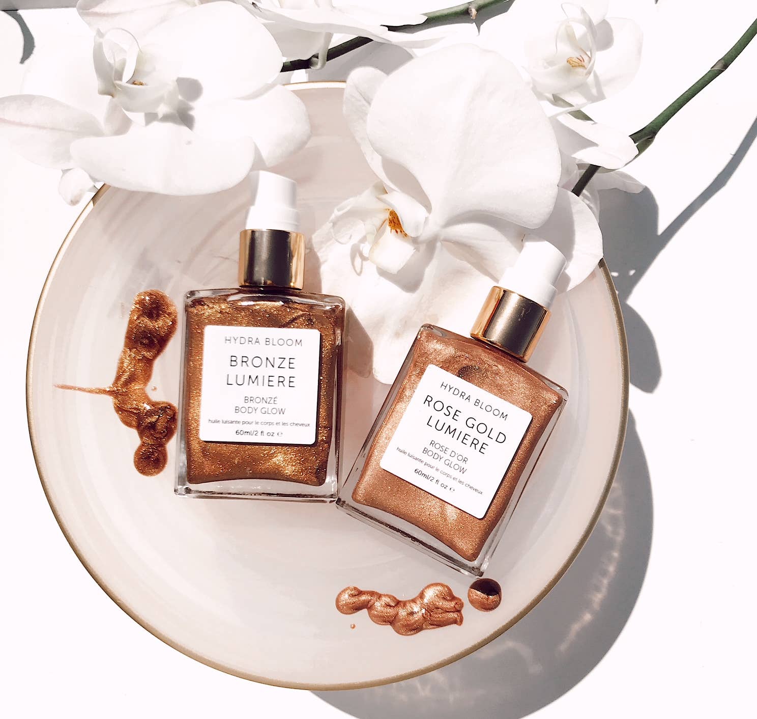 Pearl Shimmer Lumiere Oil Body Glow- 60ml Hydra Bloom - Image 3