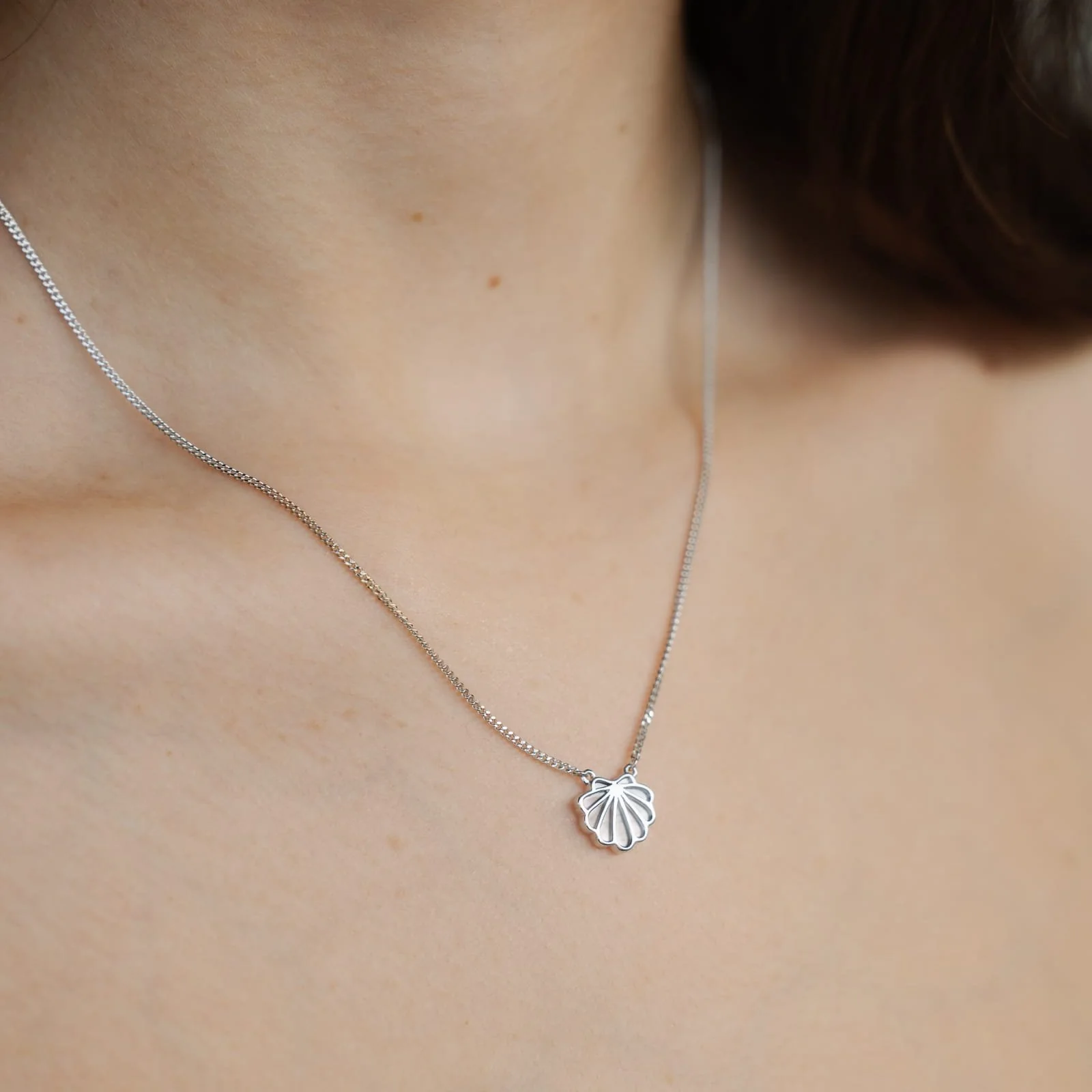 Petite Shell Necklace Australian South Sea Cygnet Bay Mother Of Pearl Sterling Silver - Image 2