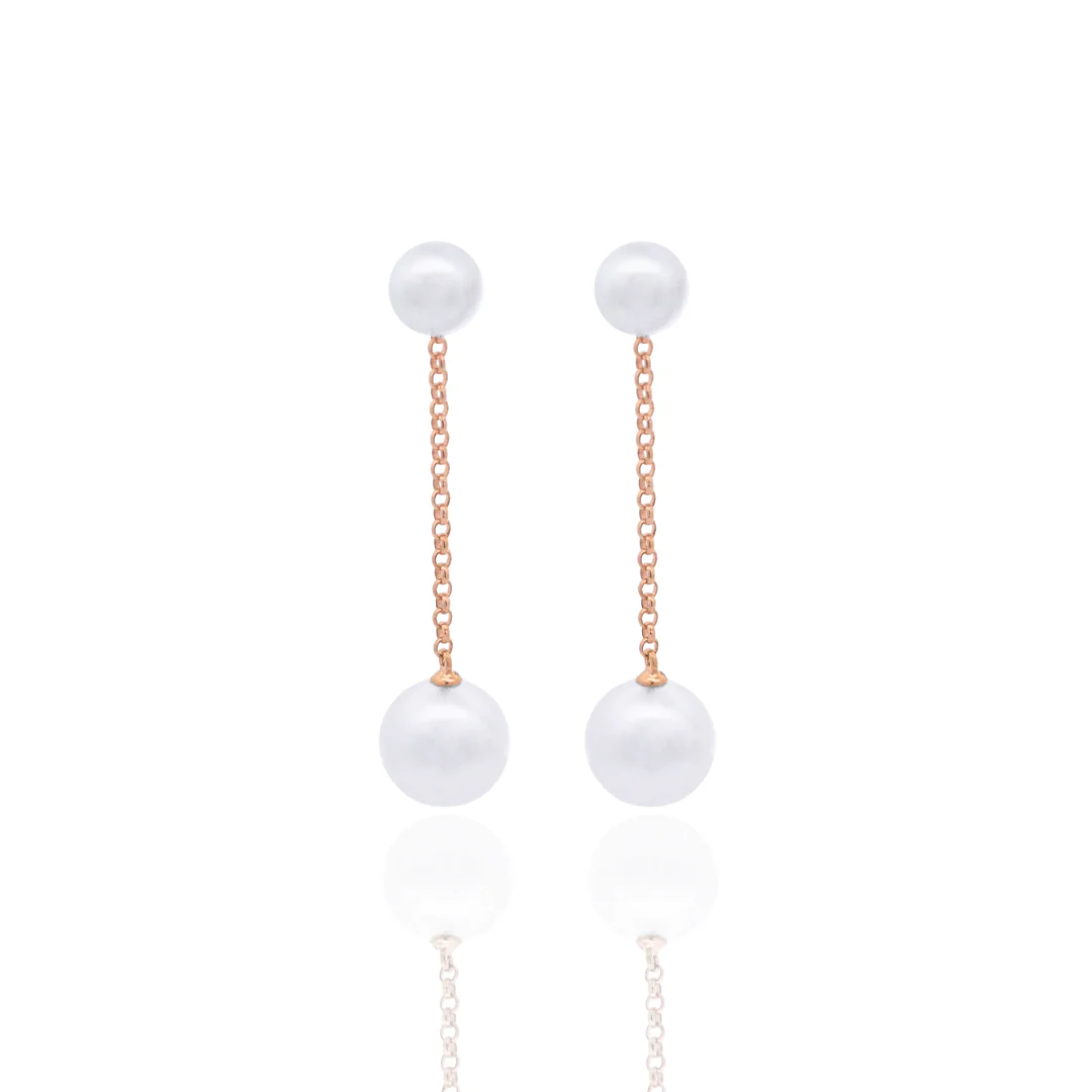 Provenance Earrings Australian South Sea Cygnet Bay 2 X Round 10.5mm A3 & Australian Akoya Broken Bay 2 X 7mm AAA - Image 5