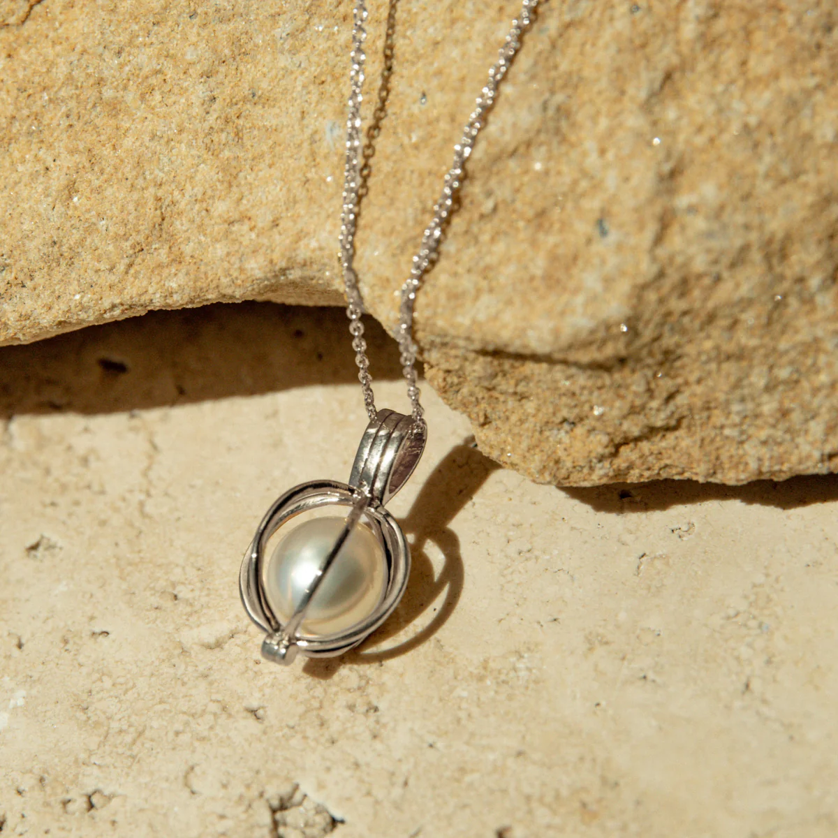 Round Cage Pendant Australian South Sea Cygnet Bay Drop 10.5mm B1 45cm - Image 3