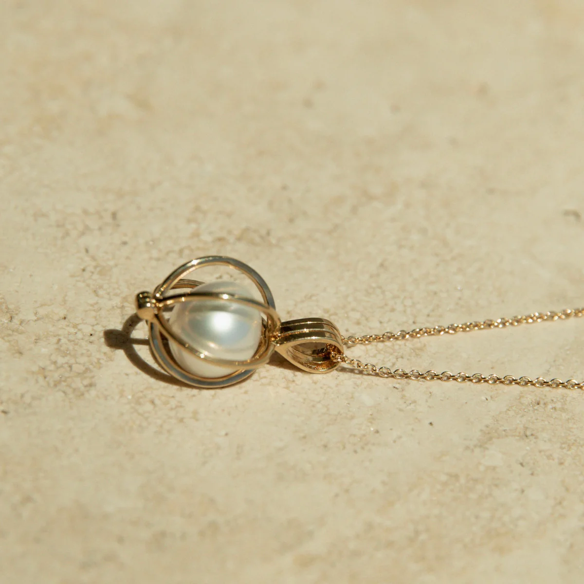 Round Cage Pendant Australian South Sea Cygnet Bay Drop 10.5mm B1 45cm - Image 4