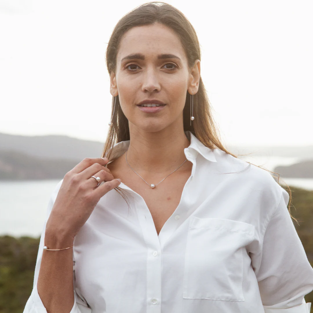 Savanna Necklace Australian Akoya Broken Bay 7.5mm AAA - Image 3