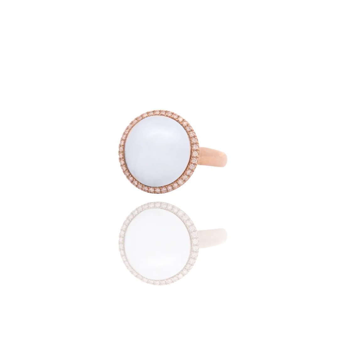 Save The Children Halo Ring Diamonds 38=0.19ct H/SI #O - Image 5