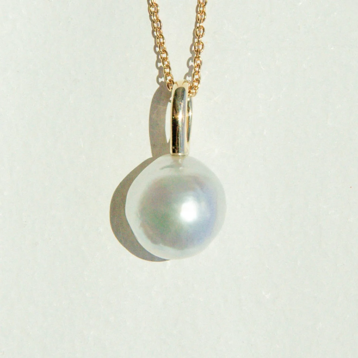 Schofer Pendant Australian South Sea Cygnet Bay Baroque 11mm A3+ 9ct White Gold - Image 5