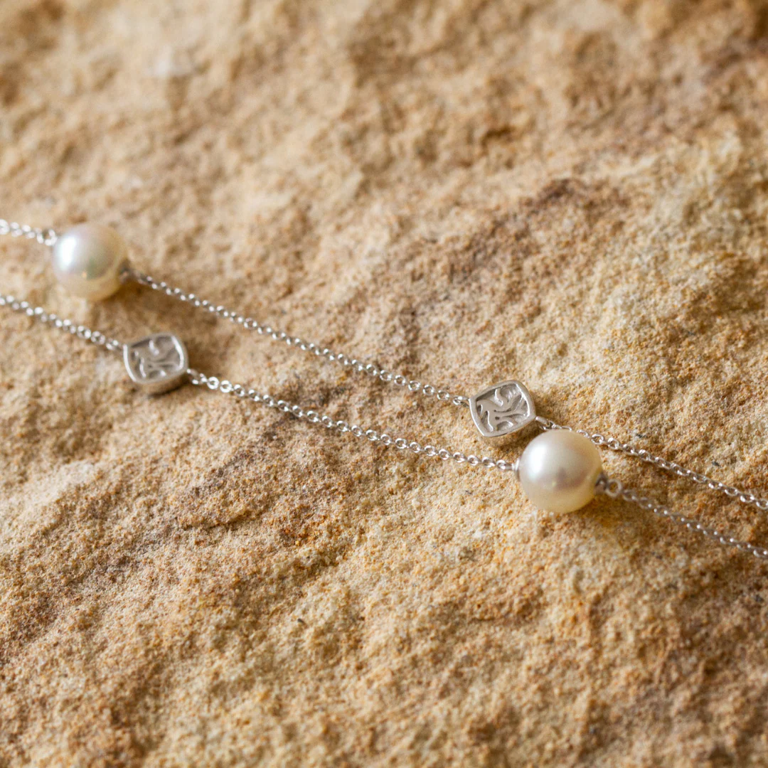 Seagrass Necklace Australian Akoya Broken Bay 7mm AAA - Image 3