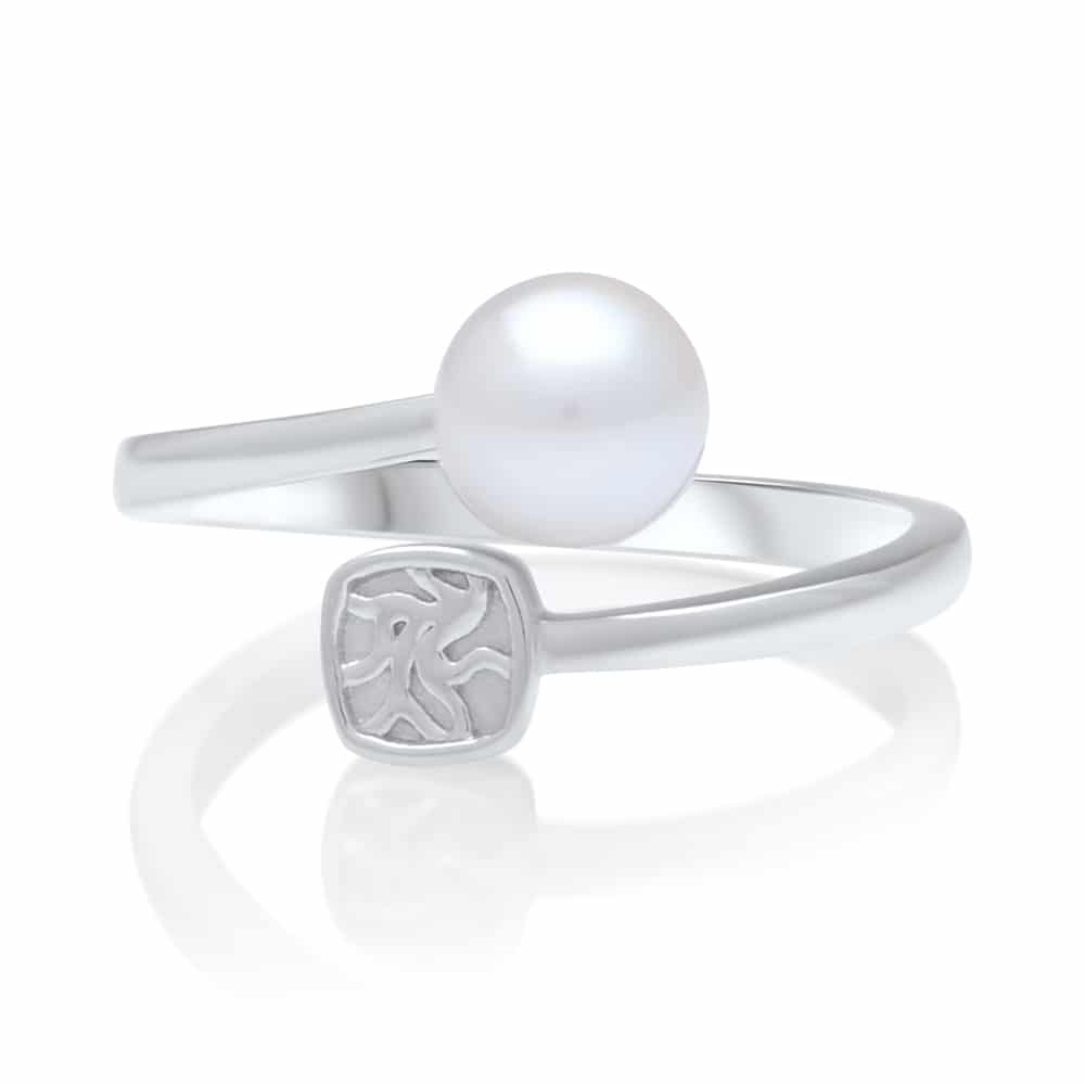 Seagrass Ring Australian Akoya Broken Bay 7.5mm AAA - Image 5