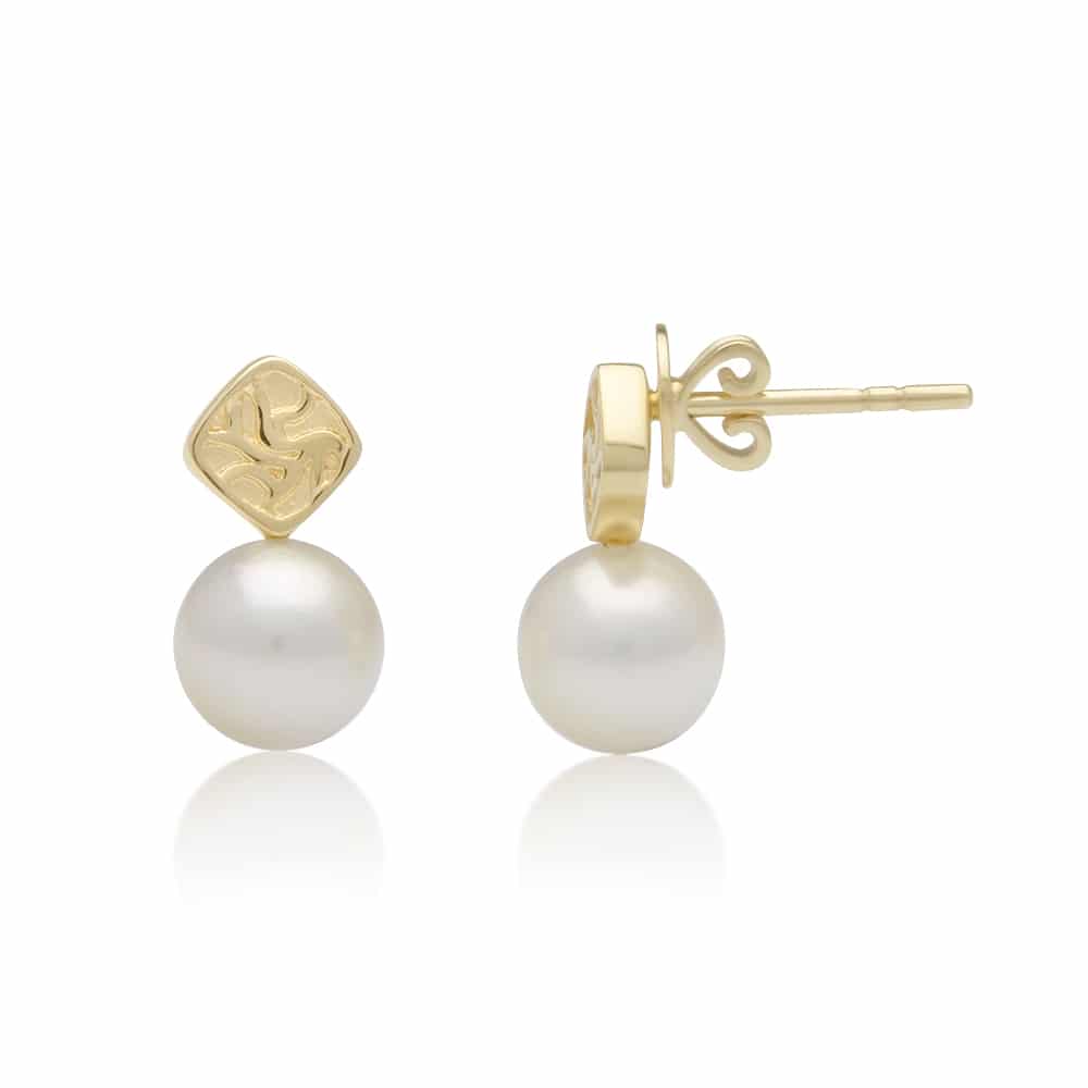 Seagrass Studs Australian Akoya Broken Bay 7mm AAA - Image 3