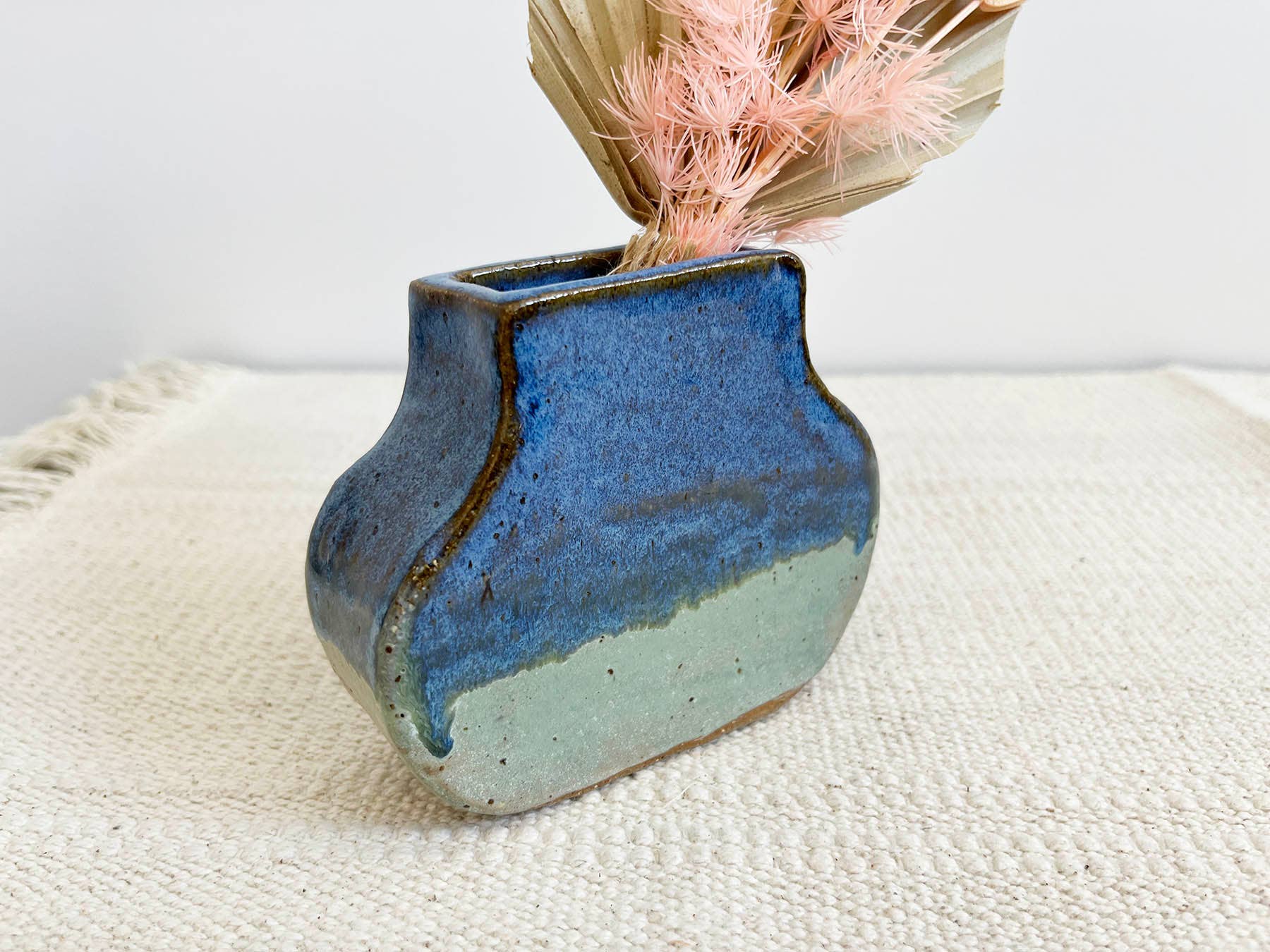 Seascape Serenity Ceramic Flat Vase - Image 3