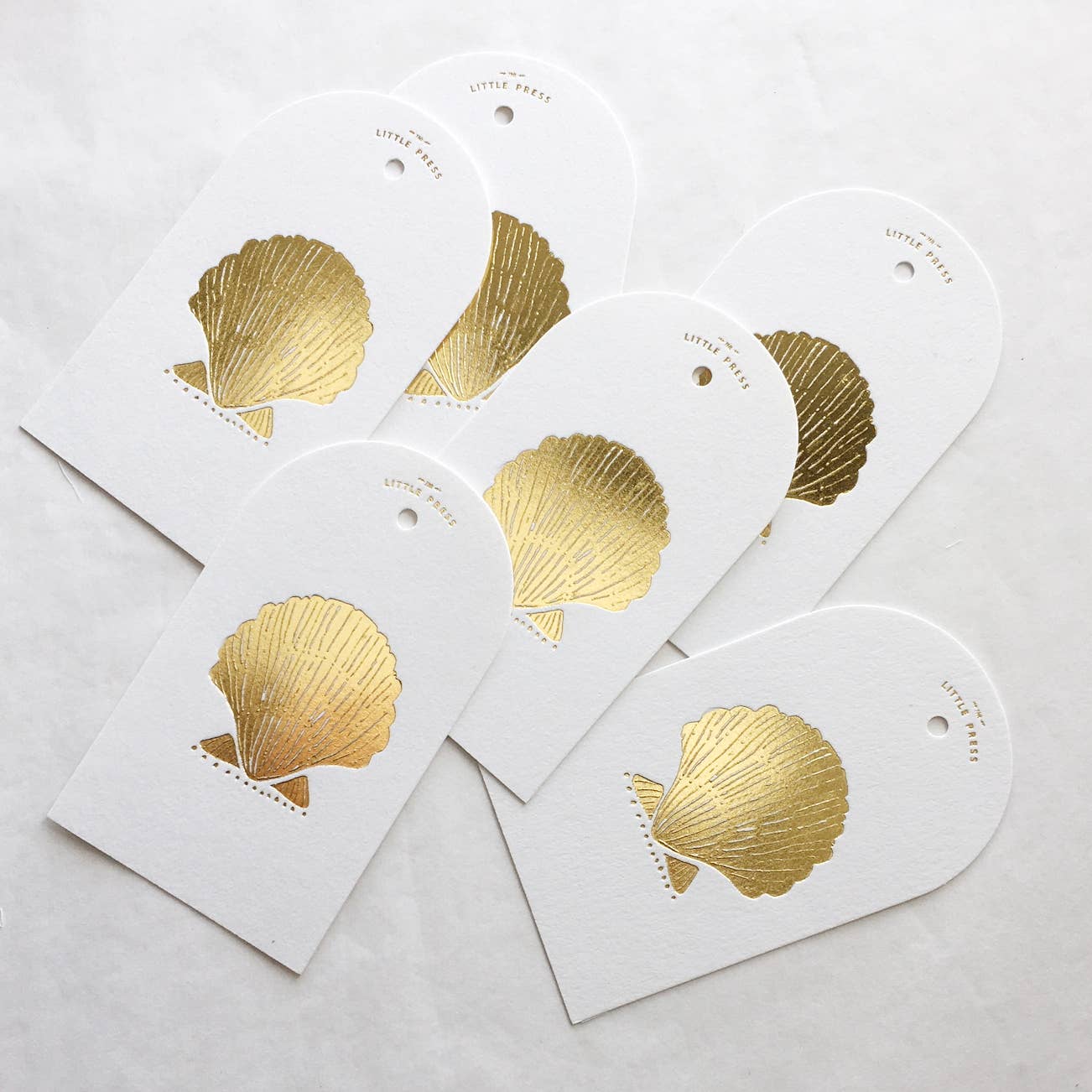 Seashell Tags - set of 6 tags - Image 3