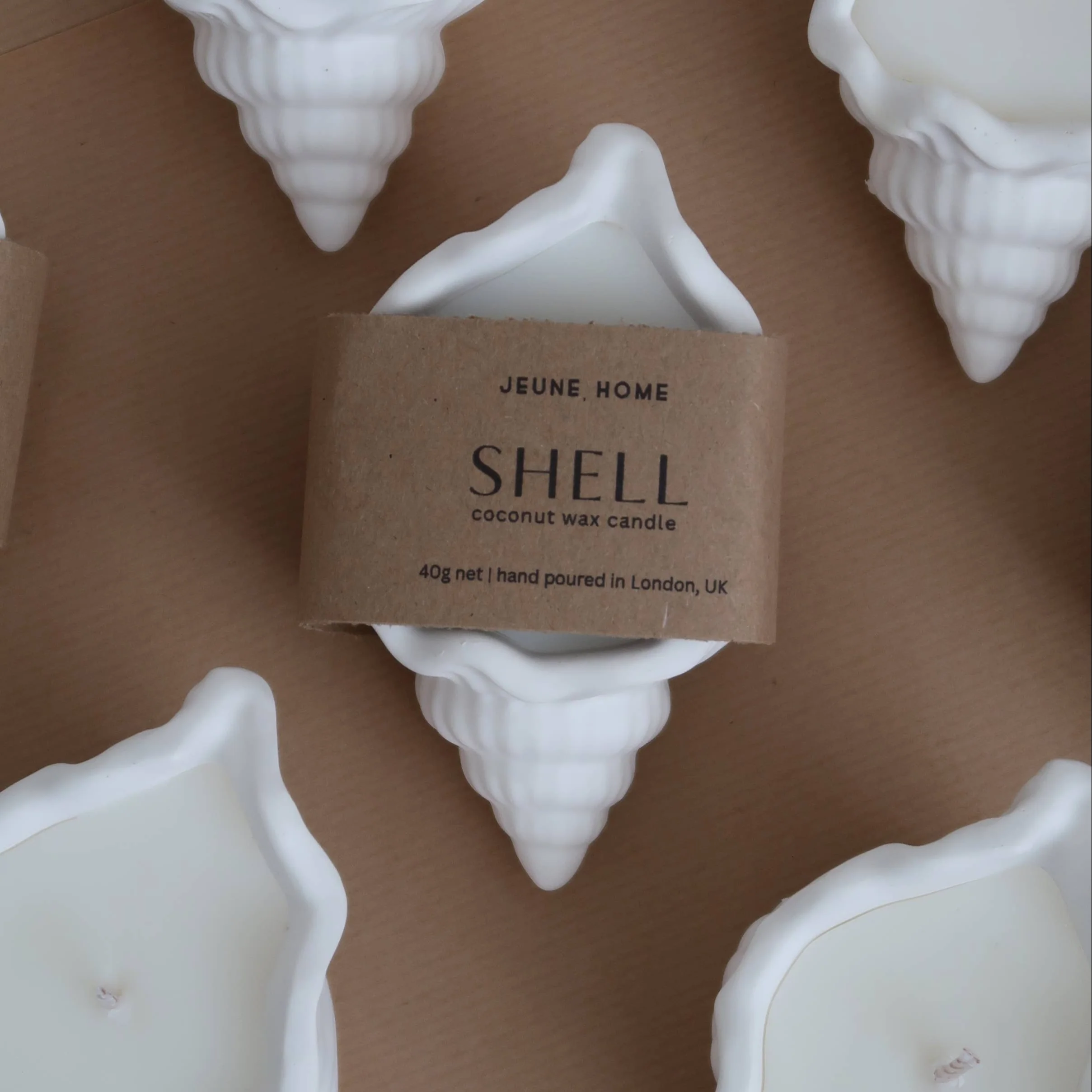 Shell candle | Custom scented candle