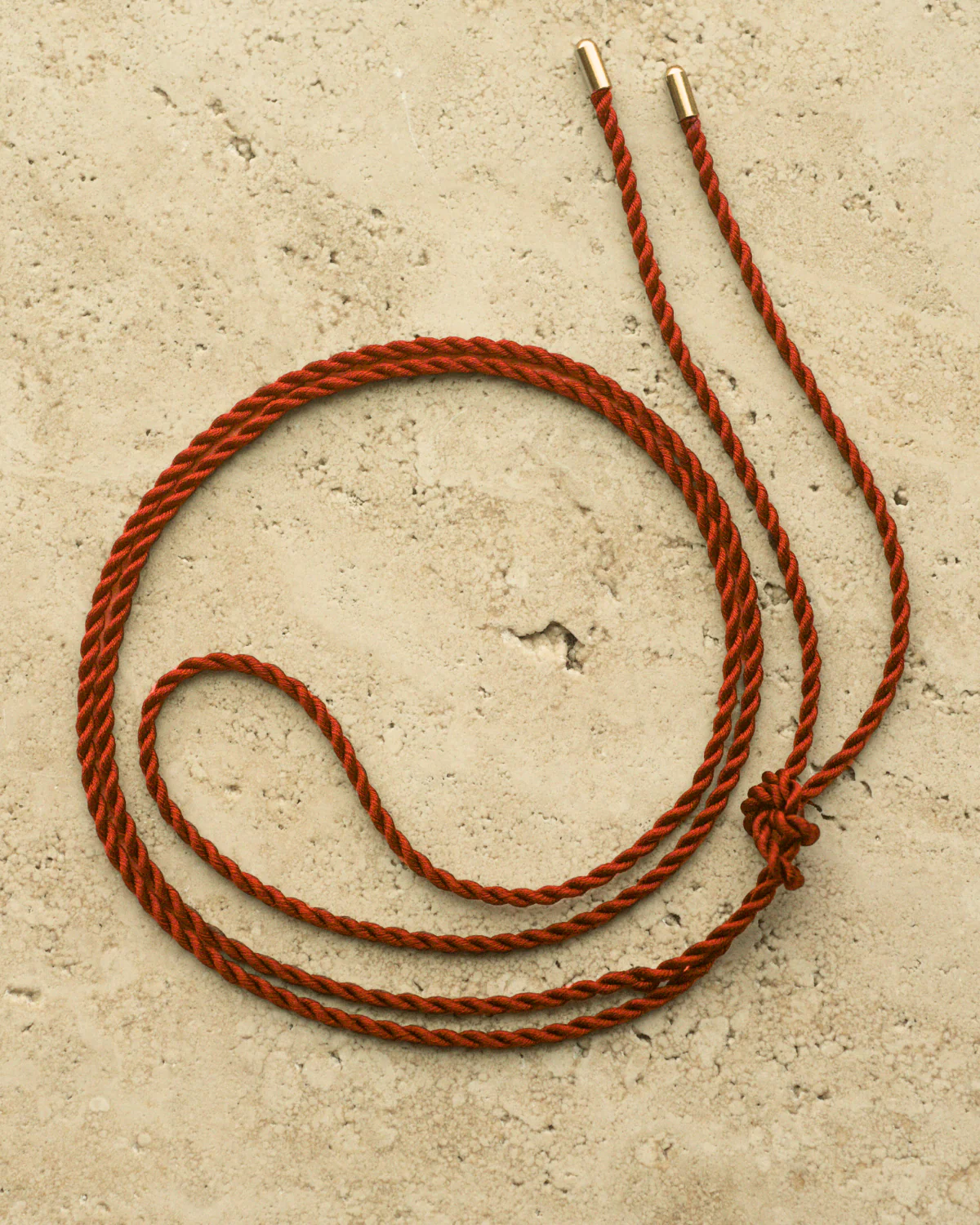 Silk Black Cord Necklace 2mm 100cm Stainless Steel - White Colour - Image 6
