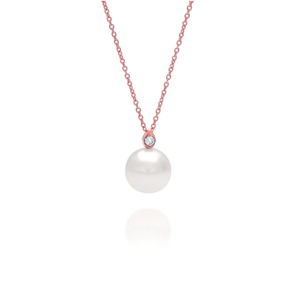 Simplicity Pendant Australian South Sea Cygnet Bay Round 12mm A2+ Diamond 0.15ct H/SI 18ct Yellow Gold - Image 5
