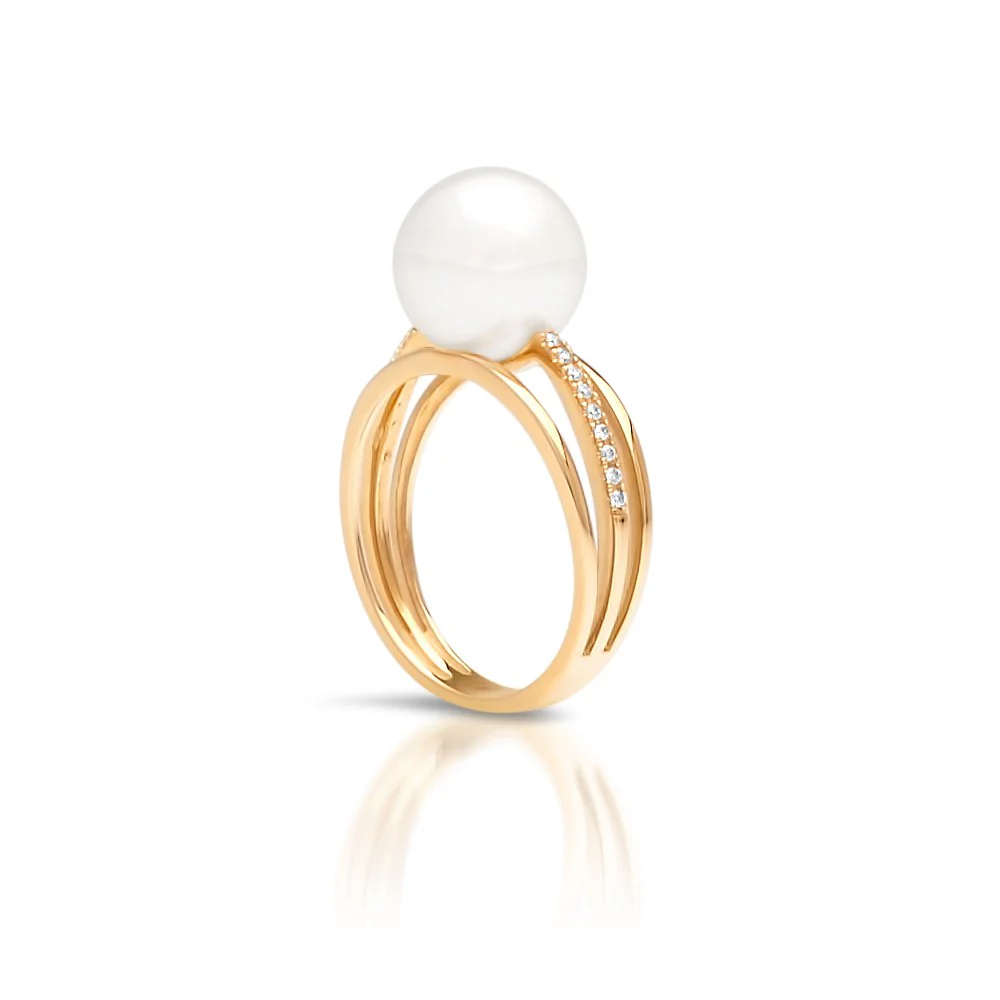 Eternal Ring Australian South Sea Cygnet Bay Round 11mm A2+ Diamonds 18=0.09ct H/SI #M - Image 6