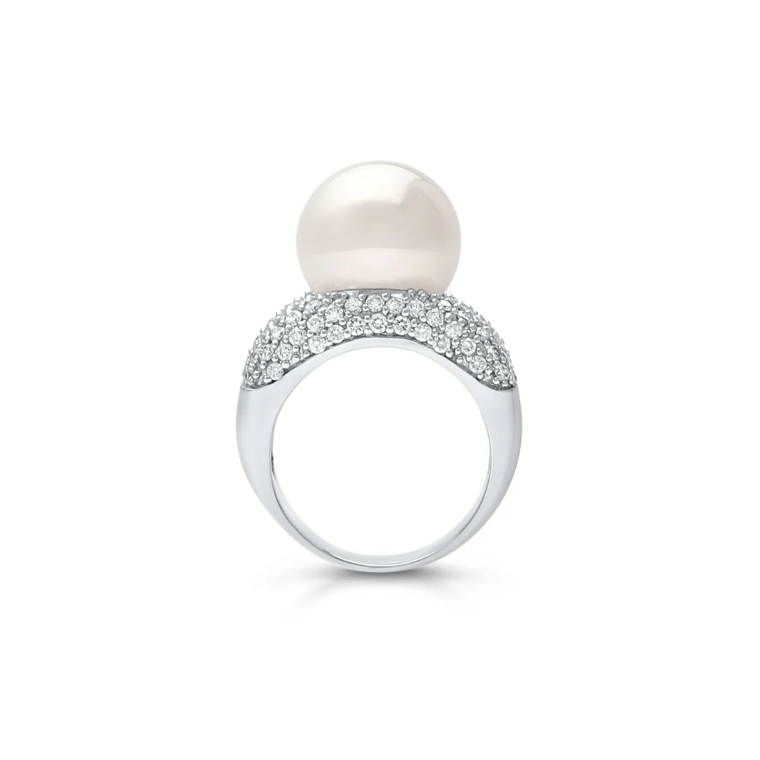 Stella Ring Australian South Sea Cygnet Bay Round 14mm A2 Diamonds 115=1.72ct H/SI #N - Image 6