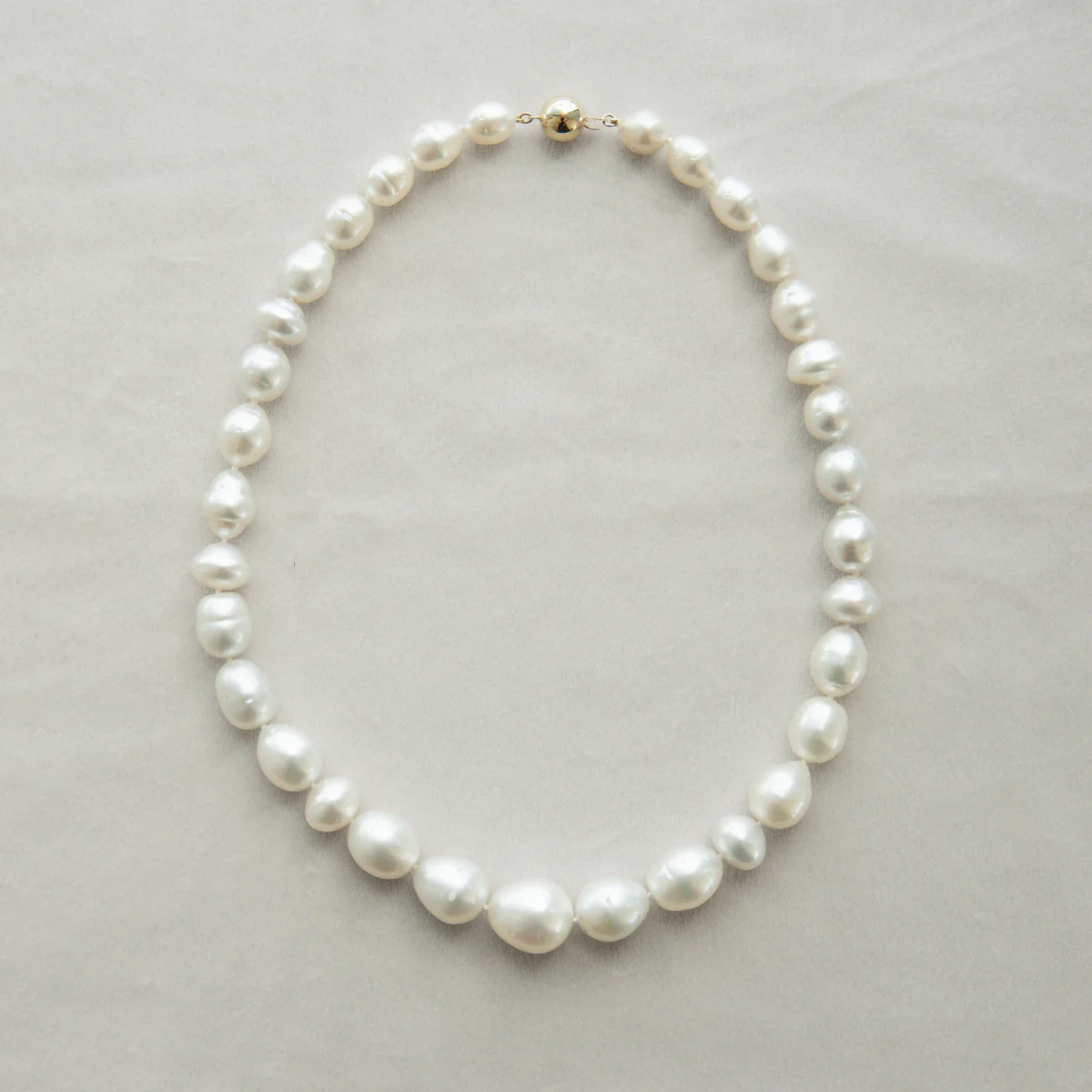 Strand Australian South Sea Cygnet Bay Circle 8-14mm B2 33pc 42cm 9ct Yellow Gold - Image 3