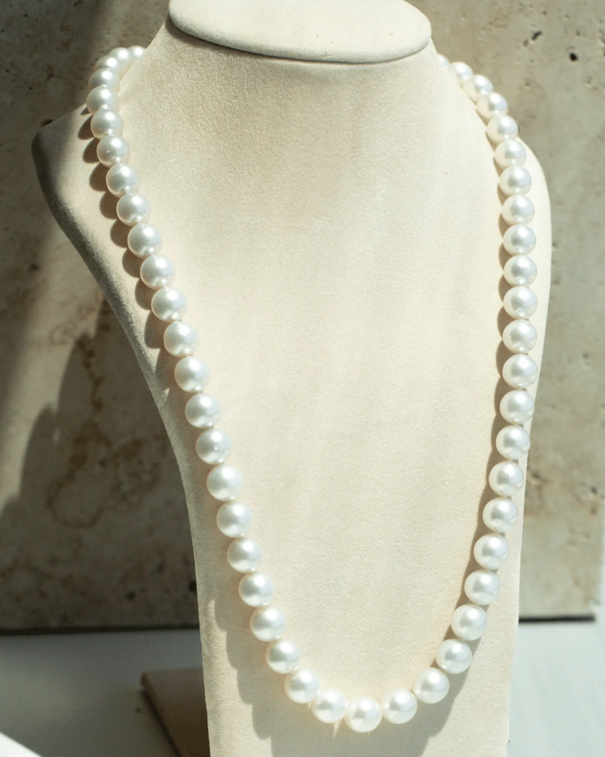 Strand Necklace Australian South Sea Cygnet Bay Near Round 9-11mm A3+/B2 63cm 57pc 14ct White Gold - Necklace and Bracelet Invisible Clasps - Image 4