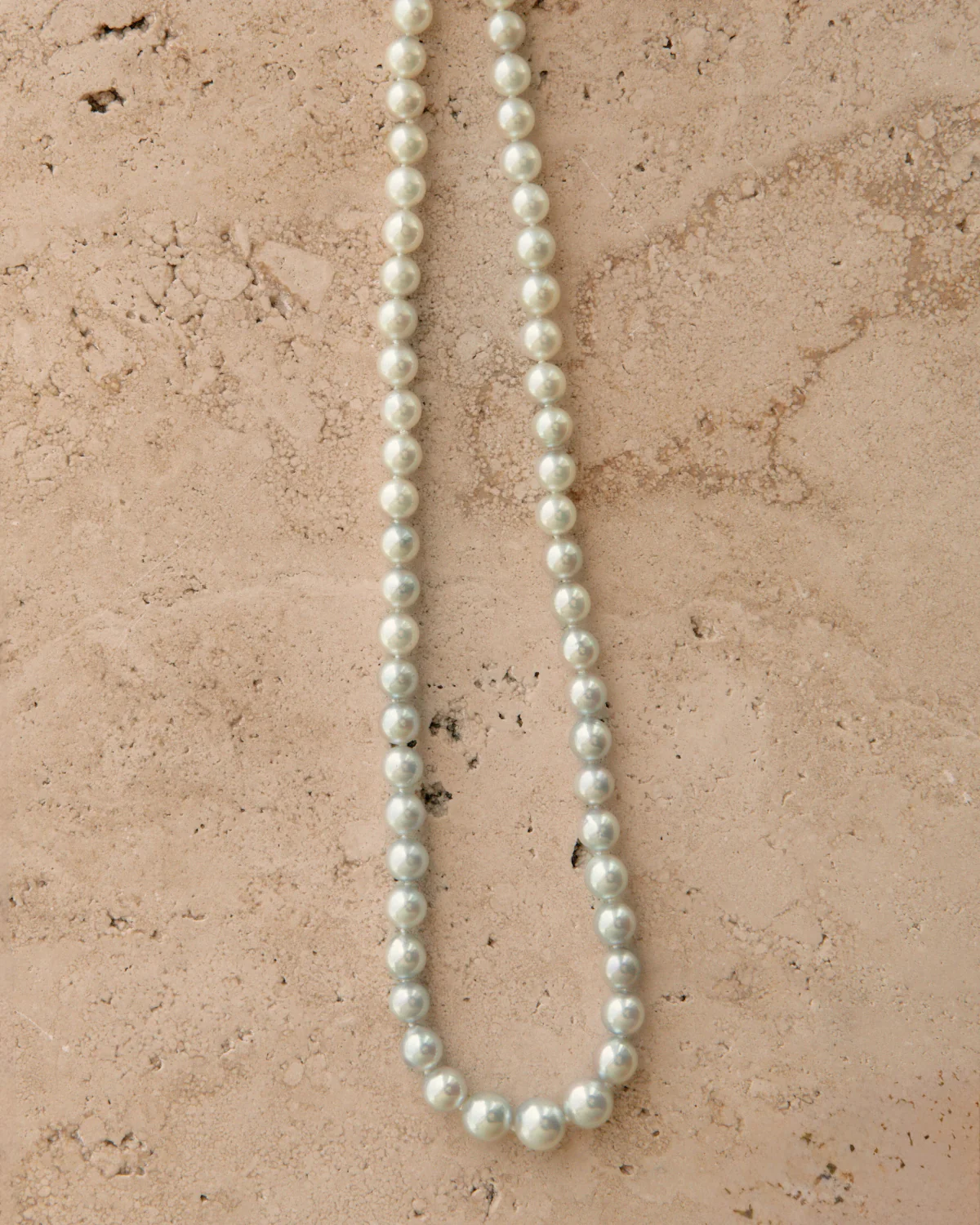 Strand Necklace Australian Akoya Broken Bay Gradient 6.5mm - 8mm AA 61pc 9ct White Gold 46cm - Image 3