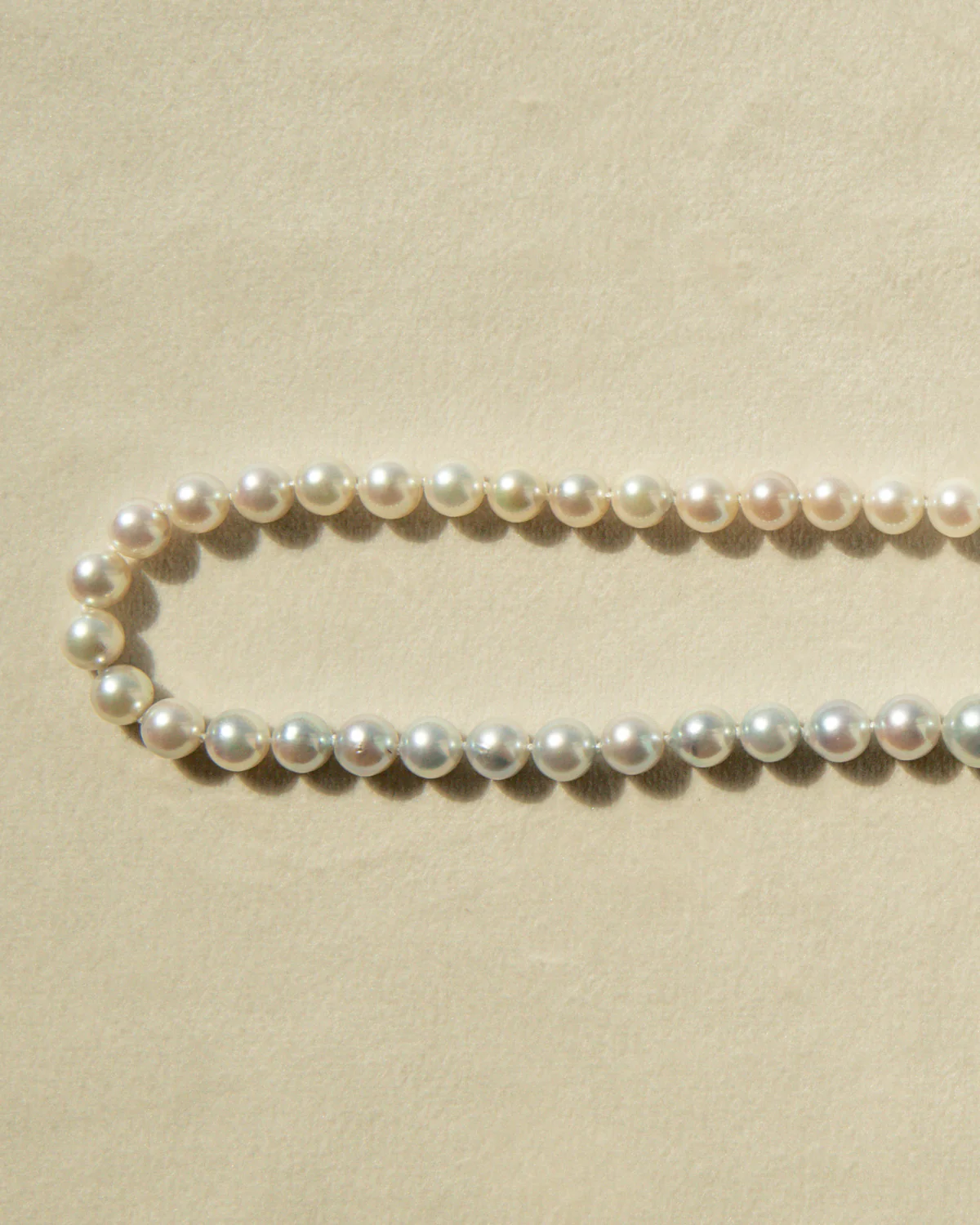 Strand Necklace Australian Akoya Broken Bay Gradient 6.5mm - 8mm AA 61pc 9ct White Gold 46cm - Image 4
