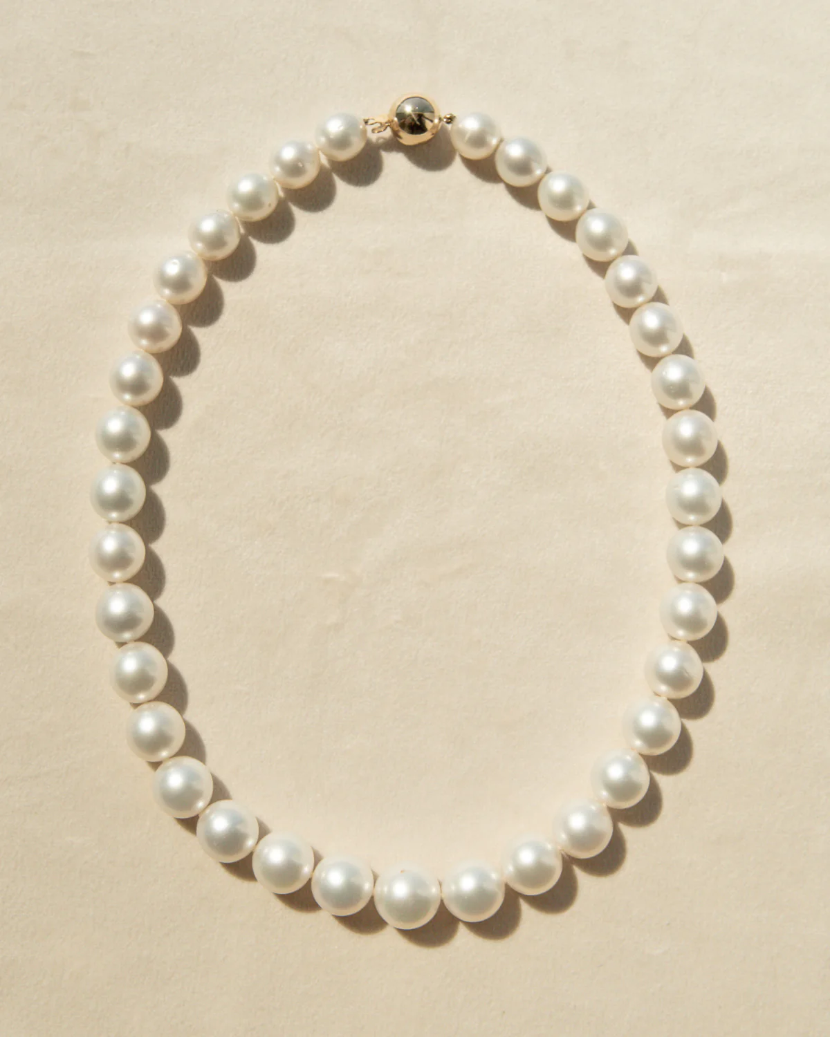 Strand Necklace Australian South Sea Cygnet Bay Lady Montgomery Drop 11-13.5mm A3/B2+ 35pc 45cm 18ct Yellow Gold - Image 2