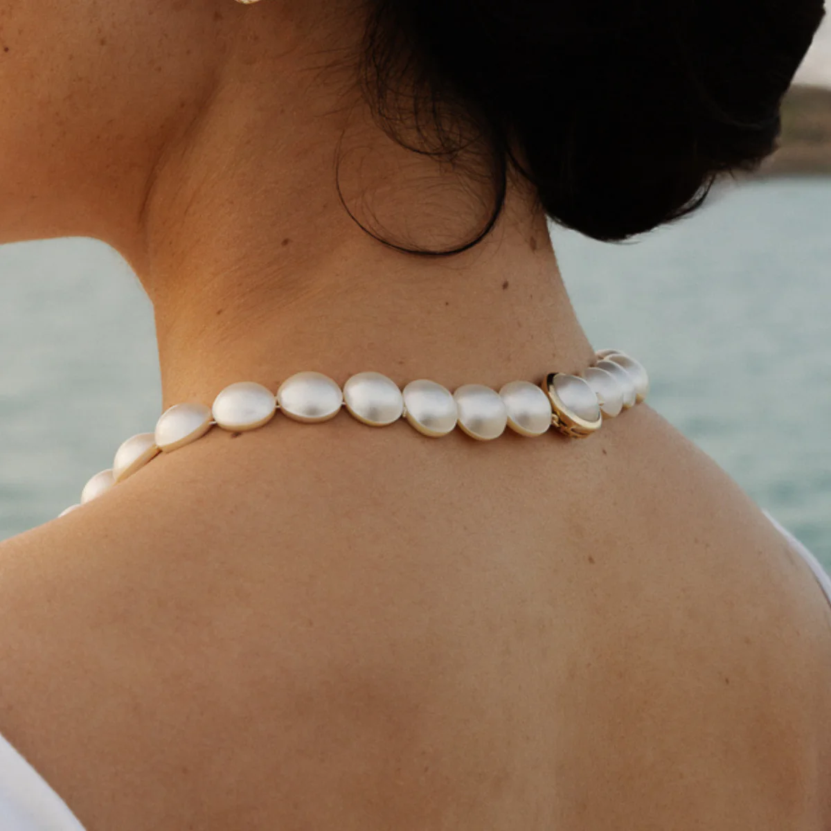 Strand Necklace Australian South Sea Cygnet Bay Mabe 13.5-14.5mm 37pcs 45cm 9ct Yellow Gold - Image 3