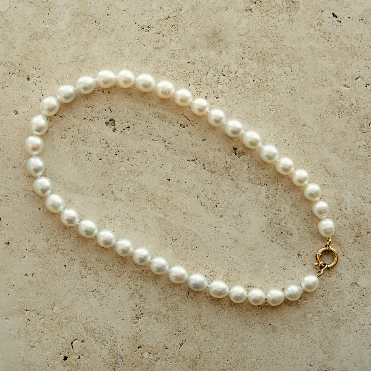 Strand Necklace Australian South Sea Cygnet Bay Mixed Shape 9.5 - 11.5mm A2-B2 37pc 18ct Yellow Gold
