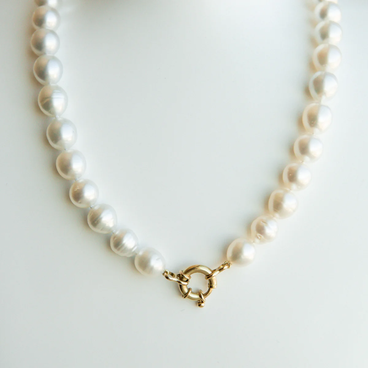 Strand Necklace Australian South Sea Cygnet Bay Mixed Shape 9.5 - 11.5mm A2-B2 37pc 18ct Yellow Gold - Image 3