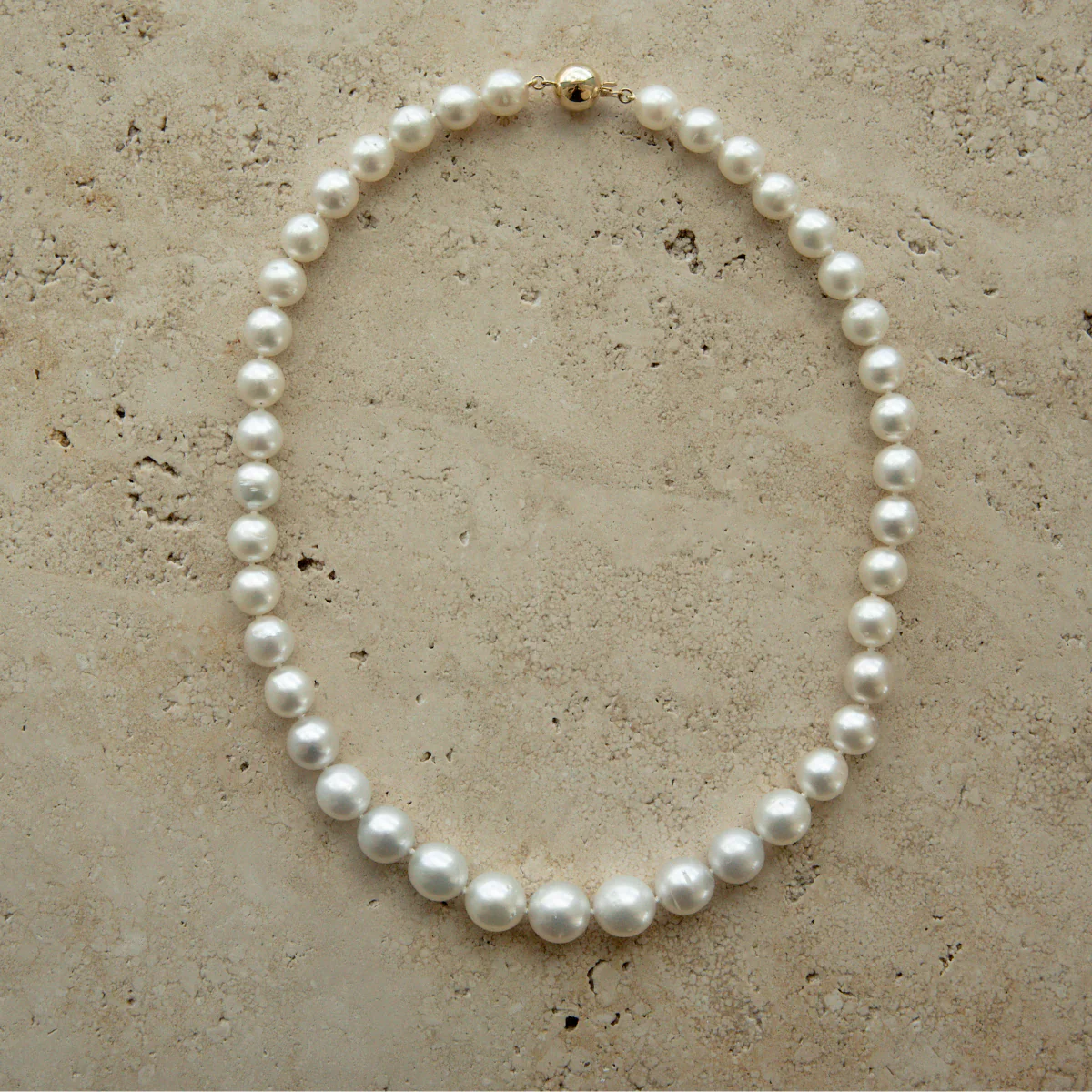 Strand Necklace Australian South Sea Cygnet Bay Semi Drop 8 - 11mm B1 - B2 41pc 43cm 9ct Yellow Gold - Image 2