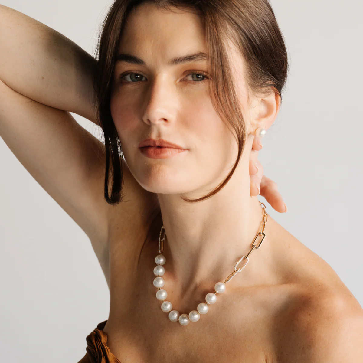 Submerge Necklace Australian South Sea Cygent Bay Drop 11-11.5mm B1 Diamond 90=0.61ct H/SI 9ct White Gold - Image 3