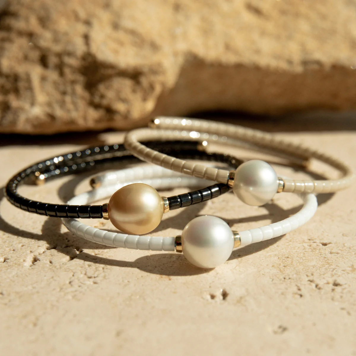 Terra Bracelet Sand Australian South Sea Cygnet Bay Round 12mm A3 18ct Yellow Gold - Image 5